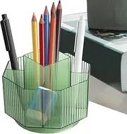 Rotating Pencil Organizer,School Art Supply Storage Organizer - Large-Capacity Stationery Storage Cup for Dorm Work Space Cubicle School Vanity Home Study