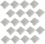 jojofuny 20pcs Adjustable Square Coin Collection Case With Gaskets Protective Coin Display Box And Exhibitions Compact And Portable Storage Box