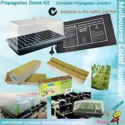 Hydroponics Propagation Kit Seeding Tray Cloning Dome Heat Mat Coco Rockwool
