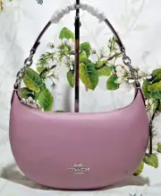 NWT COACH PAYTON CE619 Hobo Shoulder Bag In ICE PURPLE Pebbled Leather Silver