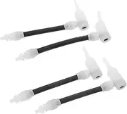 DECOMELODY Portable Tire Inflator Nozzles 4pcs Valve Stem Adapters for Exercise Ball Bike Tire Pump Air Compressor