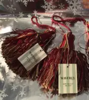 ❤️Waverly 22208 - Key Tassel 102 Claret 5.5” + Cord (PRICE IS FOR 1 TASSEL)NWT