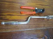Snap On Tools 3/8 Flex Head Speed Handle Ratchet And Straight Line Wire Stripper