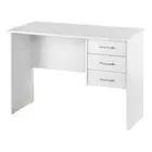 Maclaren Macey Computer Desk With 3 Drawers Writing Desk White