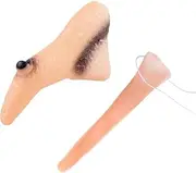 2 Pcs Witch Costume Nose - Pointy Witch Nose Decorations Fake Witch Nose Costume Accessories for Halloween Party (Style1)