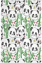 GAIREG Cute Panda White Dish Towel Set, 28x18 Inch Decorative Farm House Hand Towels, Set of 6