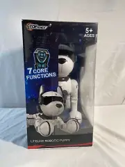 Top Race TR-P5 White Black Remote Controlled Smart Robot Dog 5+ Ages