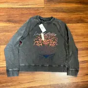 Buffalo by David Bitton Relaxed Sweatshirt, Women's Size M, Gray NEW, $89 MSRP