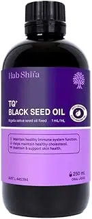 Hab Shifa Black Seed Oil | 8.5oz (250ml) | ACO Certified Organic| 100% Pure Cold Pressed Black Cumin Nigella Sativa oil | Heart-Healthy immune Support | Healthy Skin & Hair | Non-GMO, Vegan | Omega 3 6 9