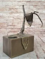 Surreal Bronze Sculpture Dali Persistence of Memory Modern Art Statue Collector