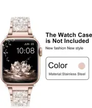 Full Life band wrist strap For Apple Watch Series 38 40 41mm New Rose Gold