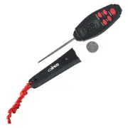 Digital Thermometer, 1-3/8" LCD, 2-7/8" Probe, Black (12 Each)