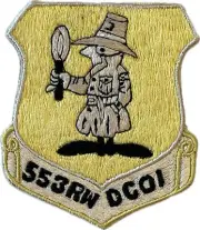 WARTIME USAF 553rd RECONNAISSANCE WING PATCH, AVIATION, PILOT INSIGNIA (599)