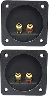 LIFKICH Loudspeaker Terminal Connectors 2pcs 2-Way Speaker Box Accessories High Signal Transfer Secure Wiring