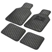 4Pcs PU Leather Carpet Car Floor Mats Waterproof Protection With Antiskid Pedal (for: Mitsubishi)