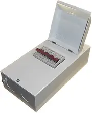 ESR 125 Amp 240V Mains to Generator Changeover Transfer Switch in Metal 4 Module Enclosure