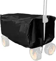 Cart Cover | 210D Oxford Fabric Waterproof Black Cart Protector | Garden Cart Accessories to Protect Against Dirt, Dust, Sunlight, Snow, Frost and Water
