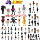 6-12PCS Skibidi Toilet Figures Models Toy Cameraman TV Man Speaker Man Toy Gift