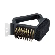Wiltshire Bar-B BBQ 3-In-1 Brass Bristle Brush Cleaning Tool