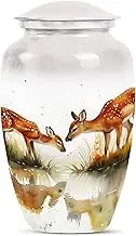 Deer Urn for Human Ashes Adult Male, 10 Inch Memorial Cremation for Human Ashes, Urns for Adult Female - Funeral Decor for Women