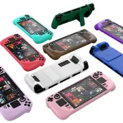 For Steam Deck Game Console PC Protective Case Skin Non-slip Grip Cover &Bracket