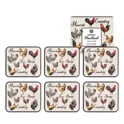 Ashdene Dining Kitchen Heartland Chickens Cork Back Placemats Set 6