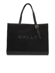 Bally East/West Nylon And Leather Tote