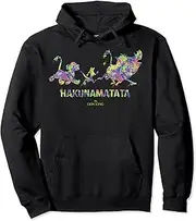 [Disney] The Lion King Hakuna Matata Paint Splatter Silhouette Pullover Hoodie