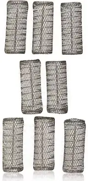 2 Pack (TOTAL 8 ROLLERS w/ 8 Pins) HAIR STYLING BRUSH ROLLERS & PINS Hair Curler