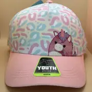 Squishmallows Lola the Unicorn Cheetah Print Adjustable Baseball Cap Kellytoy
