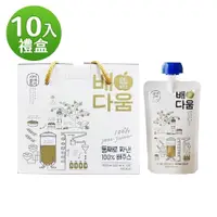 在飛比找PChome24h購物優惠-【韓味不二】韓國水梨汁100ml(10入)禮盒