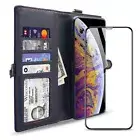 Soft Leather Case Zipper Wallet Card Holder Flip Cover for Apple iPhone 13/Pro