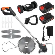Wolike 36V 2000W Electric Lawn Mower Cordless String Trimmer Grass Eater Garden Grass Cutting Machine with 1/2 Battery E