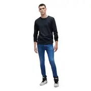 Replay Mens Bio Pack Organic Crew Fleece weatshirt Black