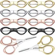 8 Pcs Travel Folding Scissors Telescopic Cutter Trip Scissors for School Office