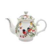 Red Breasted Robin Teapot 370cc Fine Bone China