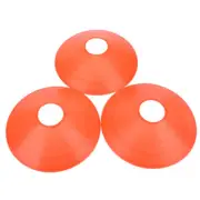(Orange)10 Pcs Practical Mini Field Cone Discs Marker Soccer Football Sport CH