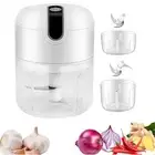 100+250ml Wireless Mini Electric Food Chopper Garlic Vegetable Blender Processor