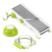 24-In-1 Mandoline Slicer for Kitchen with Waffle Fry Cutter Blade,Adjustable ...