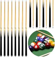 8 Sets Pool Sticks 2 Piece 58 Inch Bar Billiard Pool Cue Table 12 oz 13 mm Glue for Tips Hardwood Wooden Cue Sticks for Adults, Beginner, Father Day, Men, Player, Starter, Club, Party