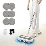 [Hapyvergo] Cordless Spin Mops for Floor Cleaning (White)