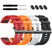 22mm Quickfit Silicone Band Compatible with Garmin Fenix 8 47mm/Fenix 7/7 Pro...