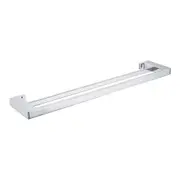 Nero Pearl Double Towel Rail 600mm Chrome NR8024DCH