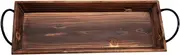 GOOHOCHY Wooden Tealight Candle Holder with Handle Rustic Decorative Tray for Home Decor Unique Centerpiece for Weddings Dining and Living and Stylish Candle
