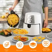 5-Layer Air Fryer Dehydrator Rack Food Grade Stainless Steel Grilling Rack #*#