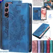 For Samsung S25 S24 FE S23 S22 S21 S20 Ultra Plus Case Leather Wallet Flip Cover