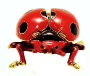 Flying Ladybug Trinket Box. Hand Crafted with Swarovski Crystals & Enamel