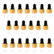 20pcs 3ml Mini Empty Essential Oil Glass Vials Dropper Pipette Sample Bottles