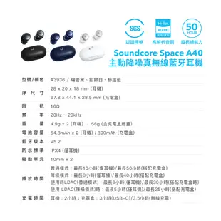 Soundcore Space A40降噪真無線耳機 (10折)