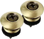 JOINPAYA 2pcs Guitar Strap Buttons Durable Metal Strap Locks for Secure Attachment Slip Design Suitable for Electric Acoustic Guitars and Ukuleles Stylish Finish